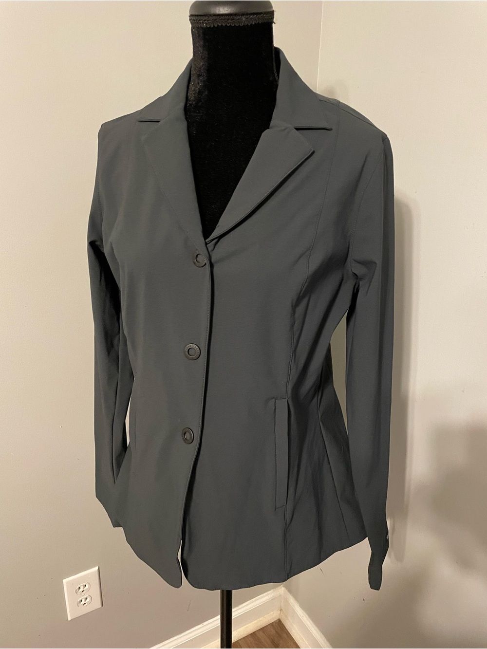 Kerrits Charcoal Gray Tailored English Riding Competition Koat Blazer